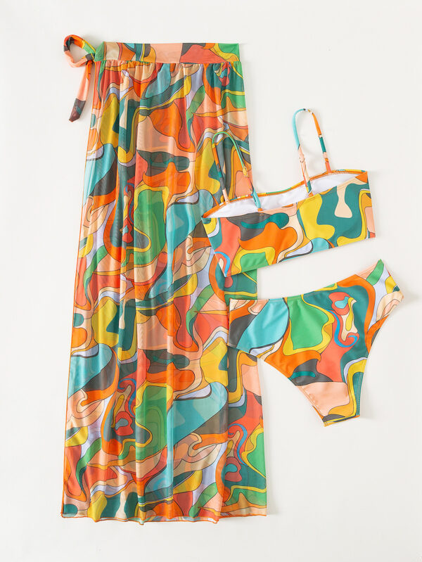 Aston Sienna Three-Piece Tube Top Bikini Set