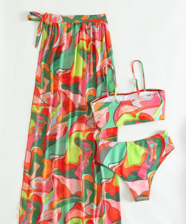 Aston Sienna Three-Piece Tube Top Bikini Set