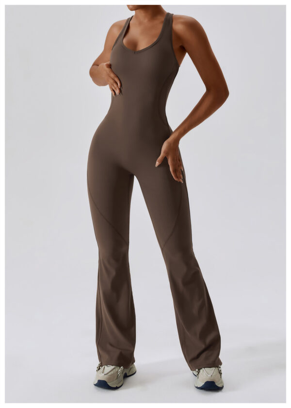 Fluid Motion: Quick Drying Yoga Jumpsuit-Aston Sienna