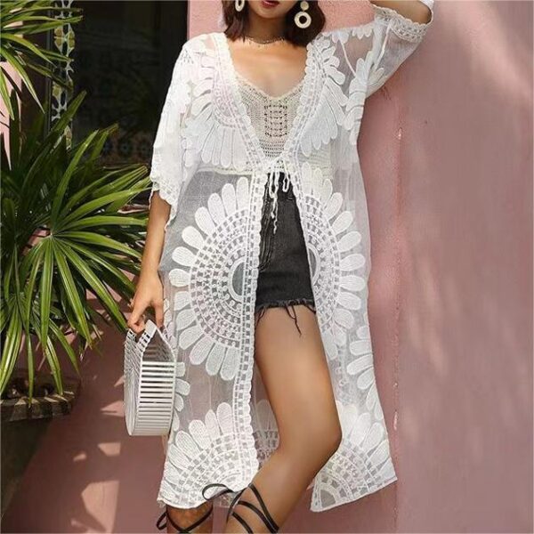 Aston Sienna Lace Cardigan Shawl