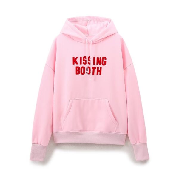 Kissing Booth: Embrace Western Chic with Our All-Match Hooded Sweatshirt