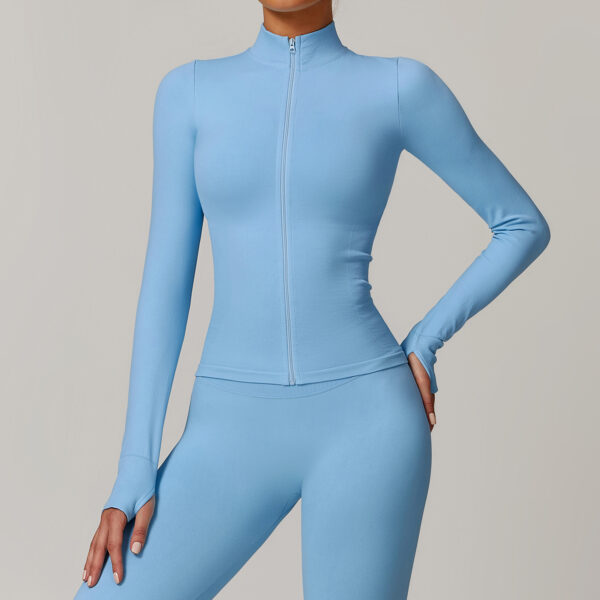 Stay Warm and Stylish with This Slim Fit Yoga Jacket