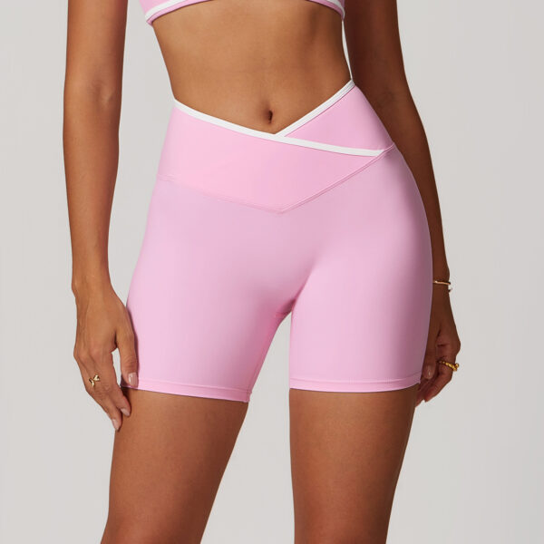 CrossFit Peach: High Waist Yoga Shorts-Aston Sienna