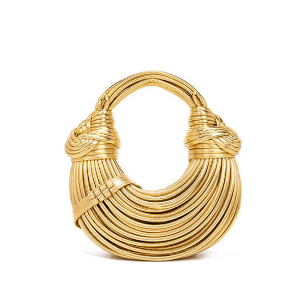 Chic and Unique: Hand Woven Crescent Noodles Bag - Image 6