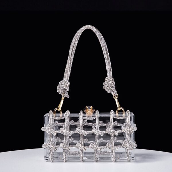 Chic and Practical: Transparent Storage Box Square Bag