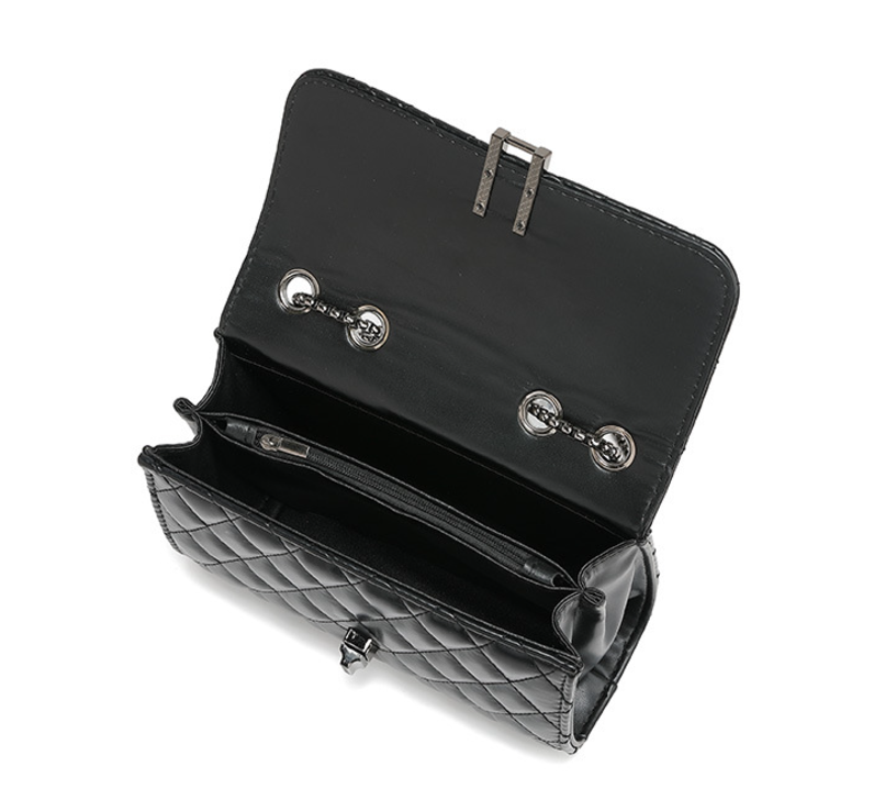 Chic and Compact: Chanel Rhombus Y Lock Square Bag