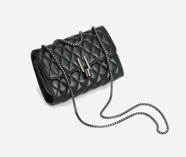 Chic and Compact: Chanel Rhombus Y Lock Square Bag