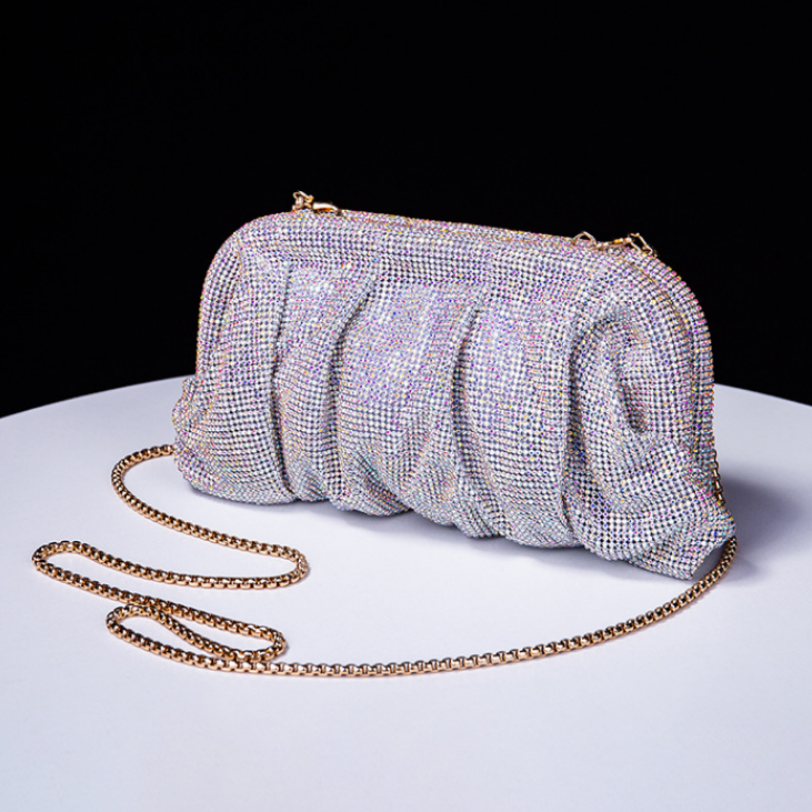 Glamorous Sparkle: The Rhinestone Cloud Clutch