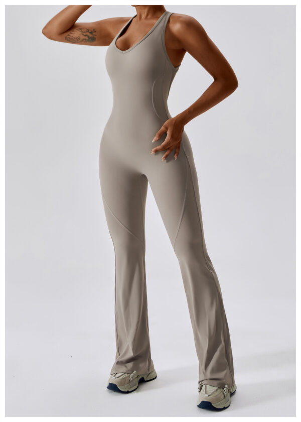 Fluid Motion: Quick Drying Yoga Jumpsuit-Aston Sienna