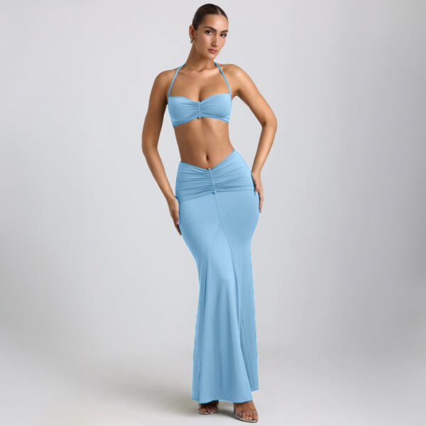 Aston Sienna Halter Sheath Skirt Set