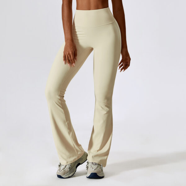 Chic Comfort: High Waist Hip Lifting Yoga Bell Bottom Pants-AstonSienna