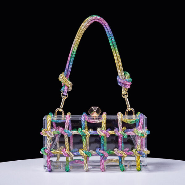 Chic and Practical: Transparent Storage Box Square Bag