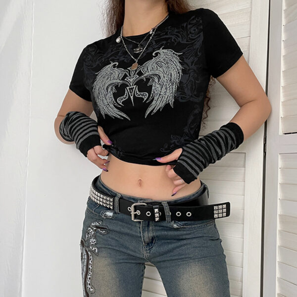 Slay the Office Look with This Abstract Print Cropped Top
