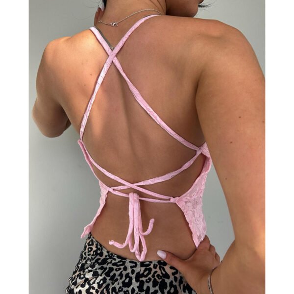 Casual Sexy Lace Spaghetti Strap Camisole Top – Perfect for Autumn