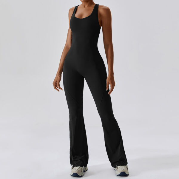 Fluid Motion: Quick Drying Yoga Jumpsuit-Aston Sienna