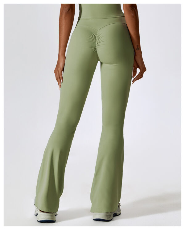 Chic Comfort: High Waist Hip Lifting Yoga Bell Bottom Pants-AstonSienna