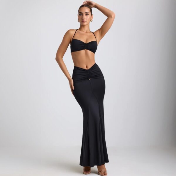 Aston Sienna Halter Sheath Skirt Set