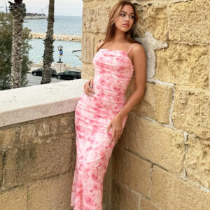Blossom in Style with This Floral Spaghetti Strap Maxi Dress