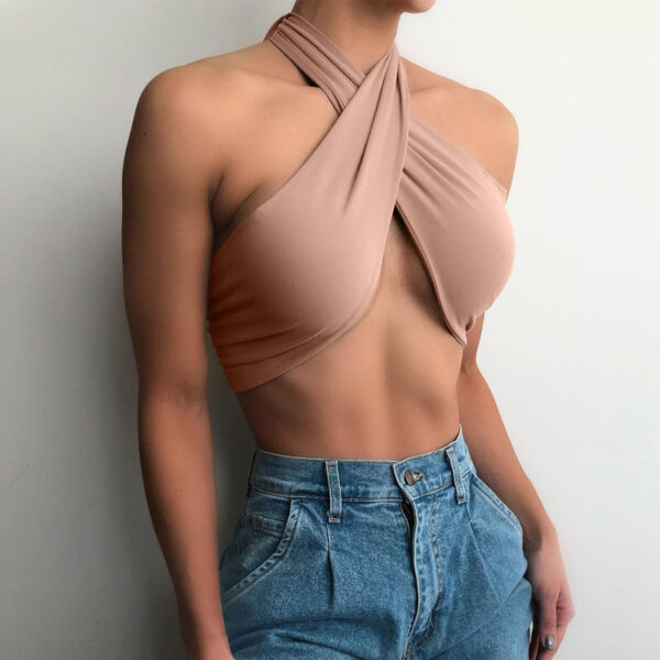 Turn Heads with This Criss Cross Halter Vest