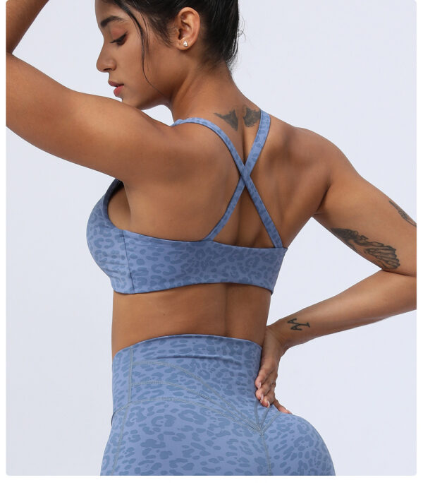 Fierce Grace: Leopard Print Twisted Beauty Back Yoga bra-Aston Sienna