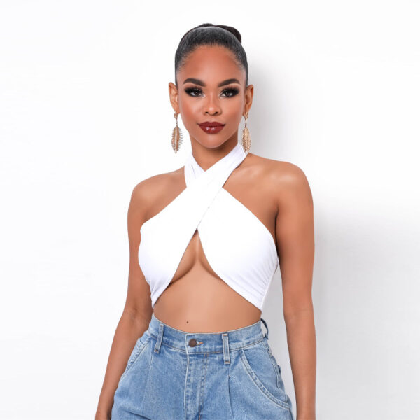 Turn Heads with This Criss Cross Halter Vest