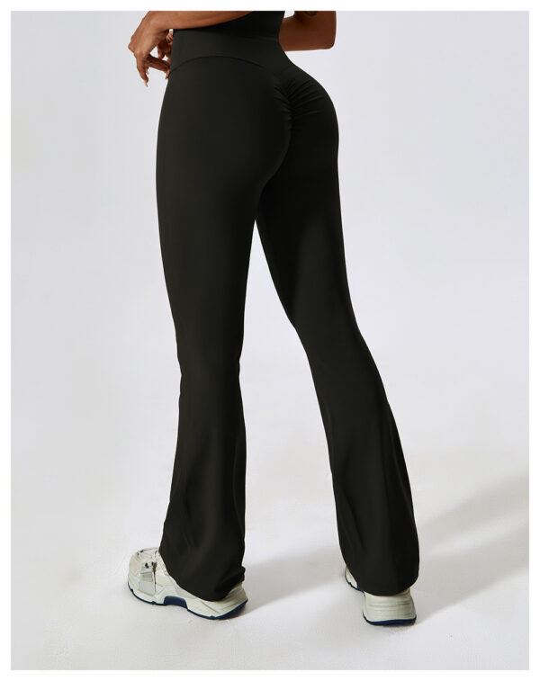 Chic Comfort: High Waist Hip Lifting Yoga Bell Bottom Pants-AstonSienna