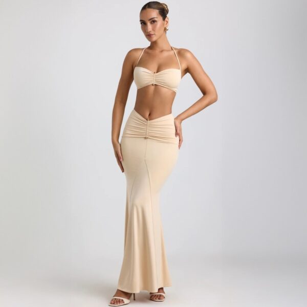 Aston Sienna Halter Sheath Skirt Set