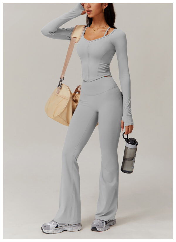 Sleek Performance: High Waist Wide Leg Yoga Pants-Aston Sienna