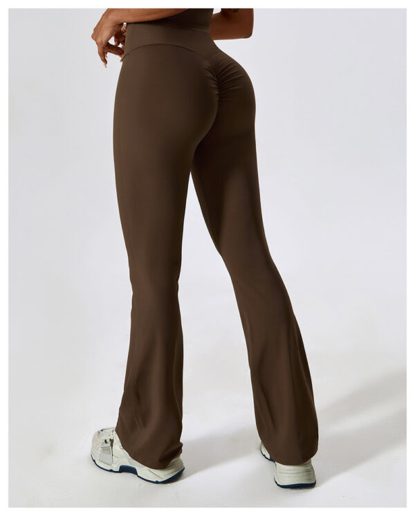 Chic Comfort: High Waist Hip Lifting Yoga Bell Bottom Pants-AstonSienna