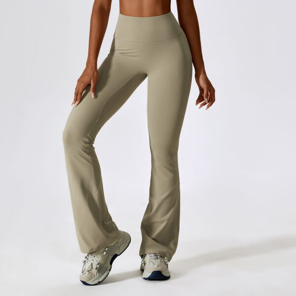 Chic Comfort: High Waist Hip Lifting Yoga Bell Bottom Pants-AstonSienna