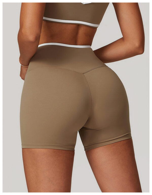 CrossFit Peach: High Waist Yoga Shorts-Aston Sienna