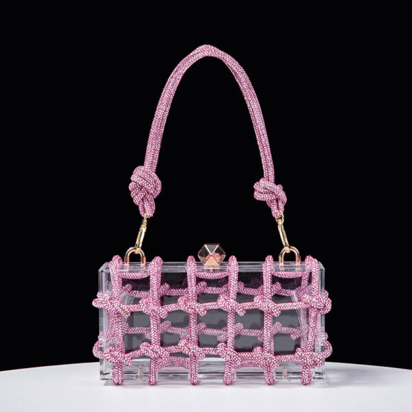 Chic and Practical: Transparent Storage Box Square Bag