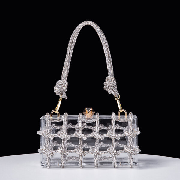 Chic and Practical: Transparent Storage Box Square Bag