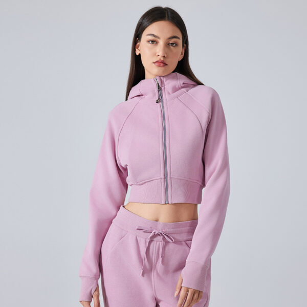 Cozy Flex: Zipper Hooded Cardigan Sweater-Aston Sienna