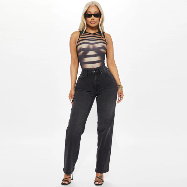 Turn Heads with Our Sexy Sleeveless Printed Jumpsuit