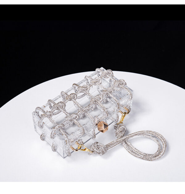 Chic and Practical: Transparent Storage Box Square Bag - Image 3