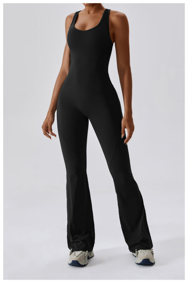 Fluid Motion: Quick Drying Yoga Jumpsuit-Aston Sienna
