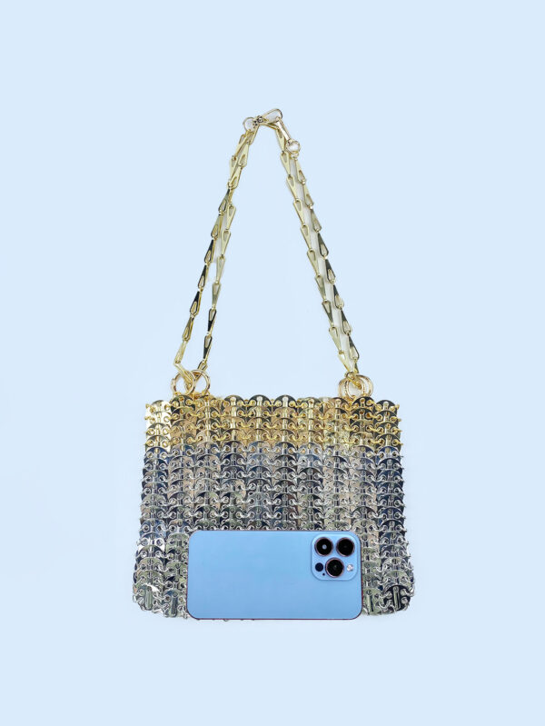 Shine Bright: The Silver Metal Sheet Dual-Use Bag - Image 9