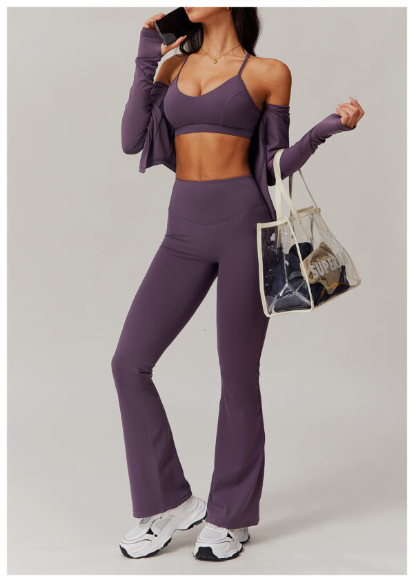 Sleek Performance: High Waist Wide Leg Yoga Pants-Aston Sienna