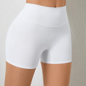 Dynamic Fit: High Waist Peach Hip Raise Yoga Shorts-Aston Sienna