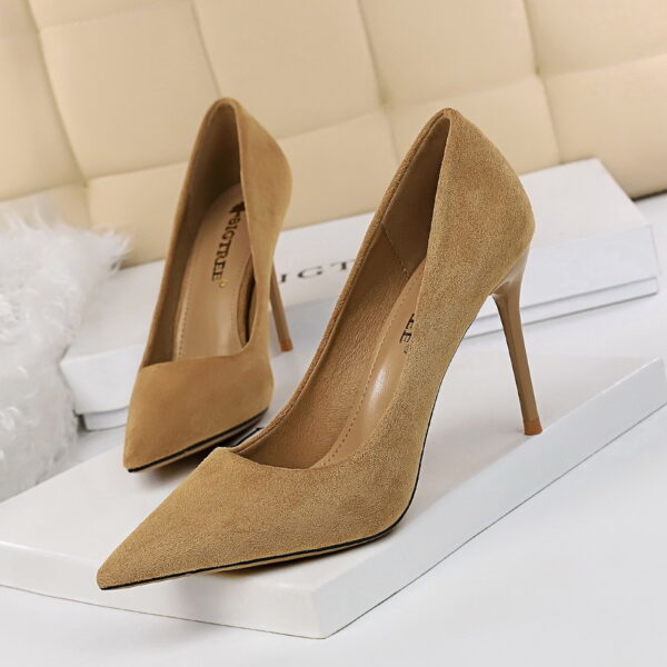 Step Out in Elegance with Our Suede Stiletto Heels