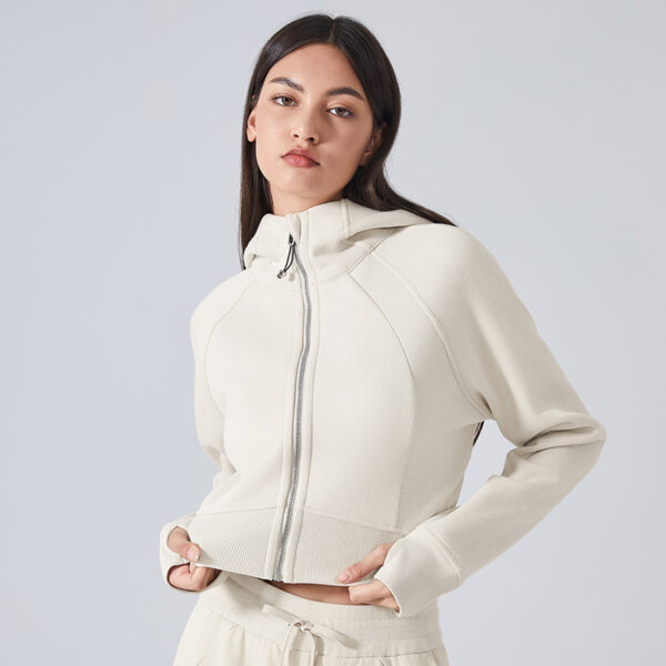 Cozy Flex: Zipper Hooded Cardigan Sweater-Aston Sienna