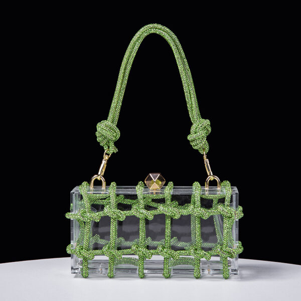 Chic and Practical: Transparent Storage Box Square Bag