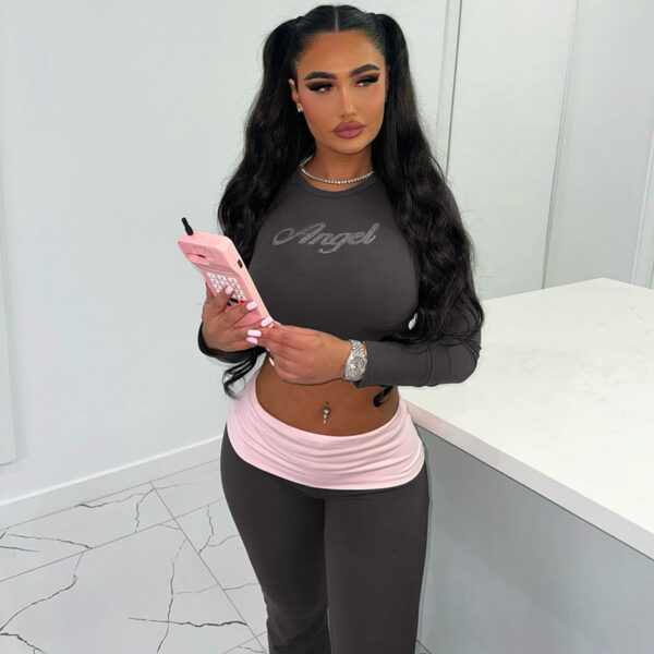 Shine Bright in This Rhinestone Two-Piece Set