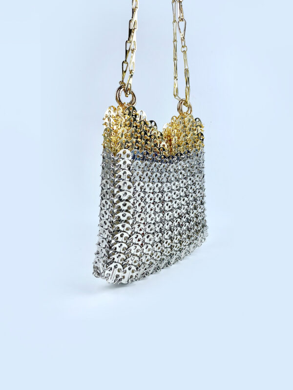 Shine Bright: The Silver Metal Sheet Dual-Use Bag - Image 11