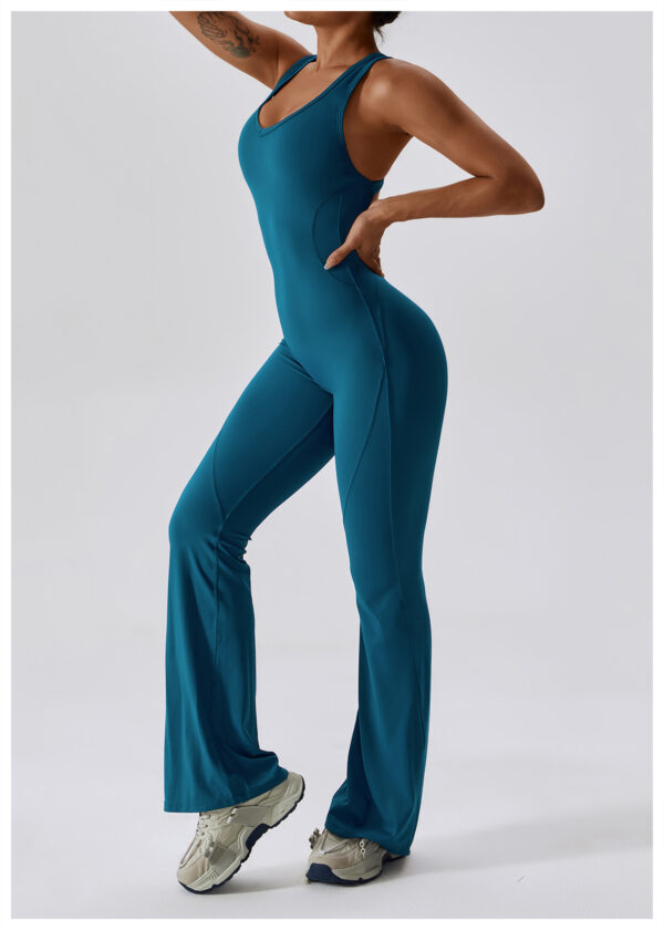 Fluid Motion: Quick Drying Yoga Jumpsuit-Aston Sienna