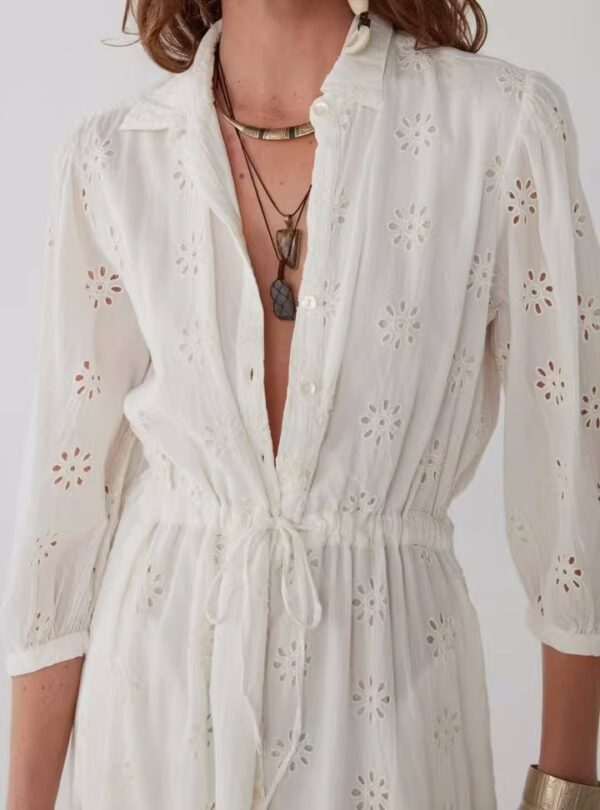 Bohemian Elegance: ASTON SIENNA Loose Cardigan Dress - Image 3