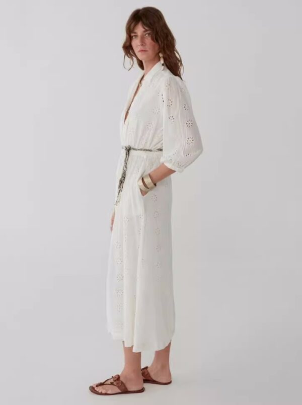 Bohemian Elegance: ASTON SIENNA Loose Cardigan Dress