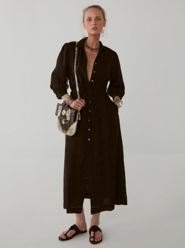 Bohemian Elegance: ASTON SIENNA Loose Cardigan Dress