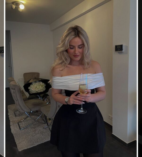 ASTON SIENNA Elegant Off-Shoulder Bow Dress: Perfect Spring & Summer Style